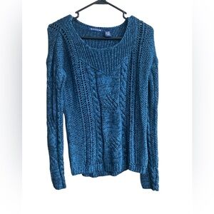 Architect Blue Cable Knit Sweater